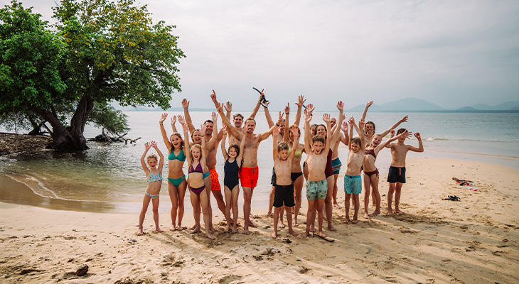 Groep familiereis Groep familiereis