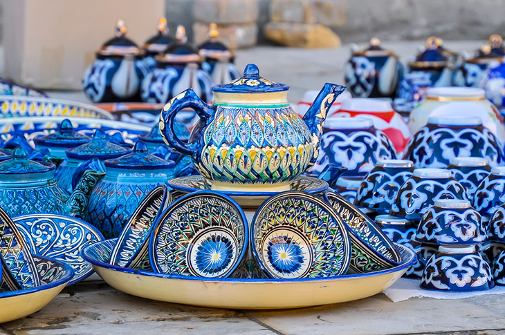 Servies in Oezbekistan