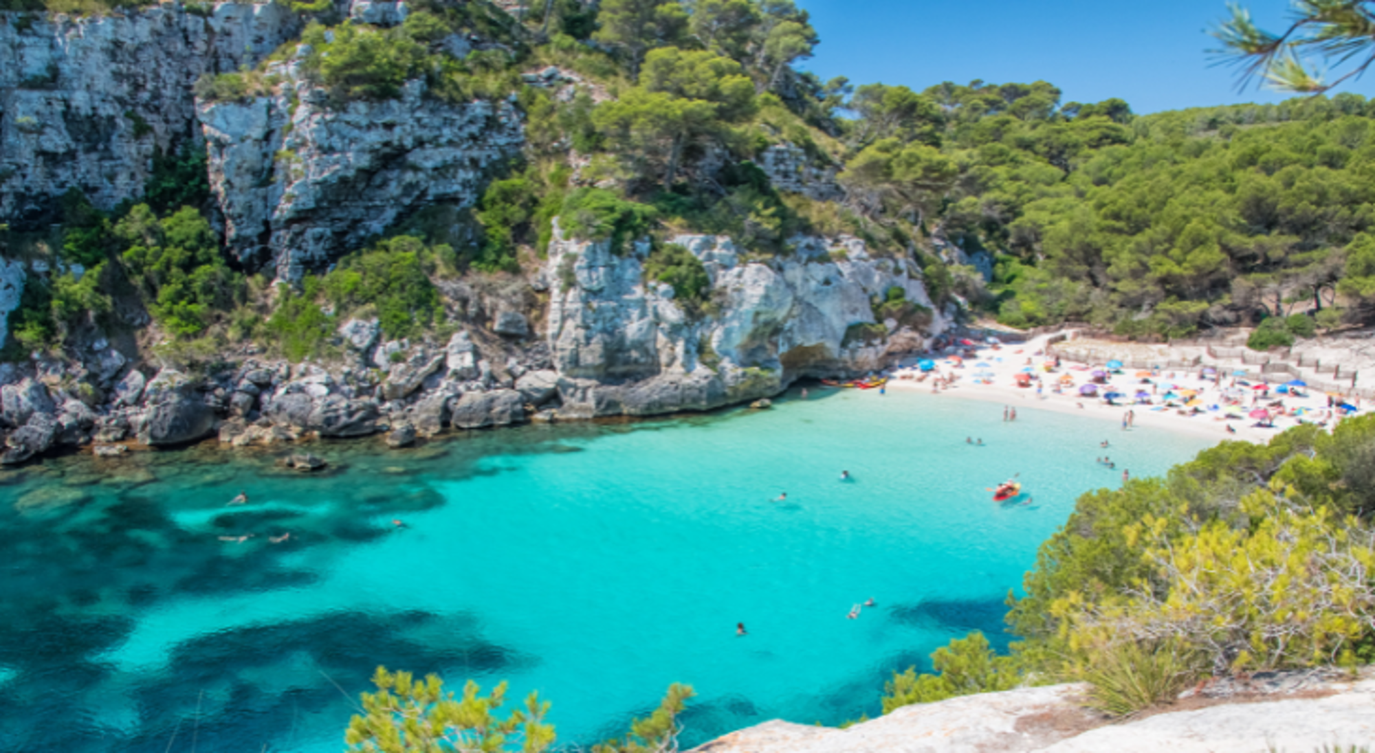 Cala Macarella in Spanje