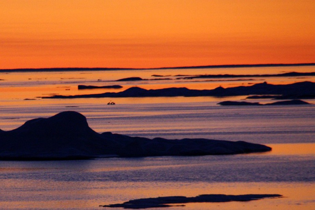 Zonsondergang Spitsbergen
