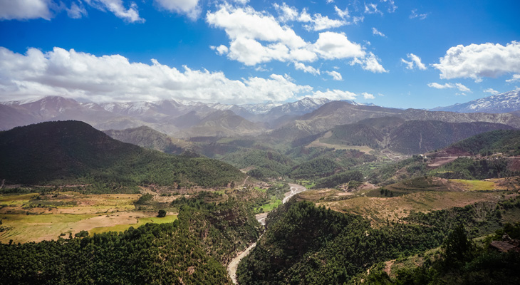 Atlasgebergte in Marokko Atlasgebergte in Marokko