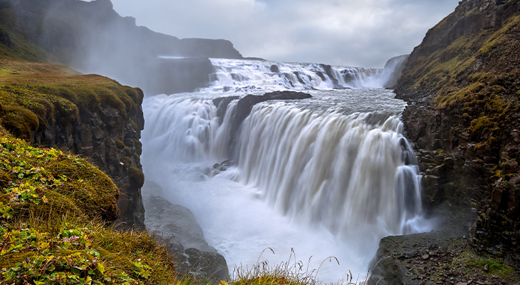 Gullfoss watervallen Gullfoss watervallen