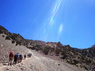 Route 8 daagse beklimming Mt. Toubkal - Day 4