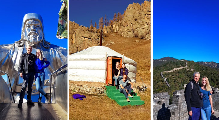 Loudi Pot en vader in Mongolie Loudi Pot en vader in Mongolie