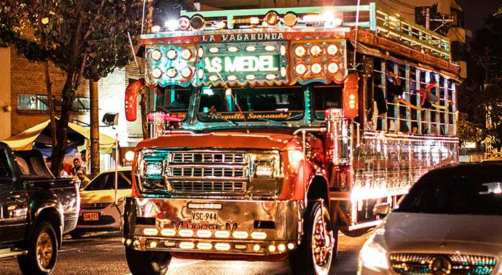Feestbus in Cartagena