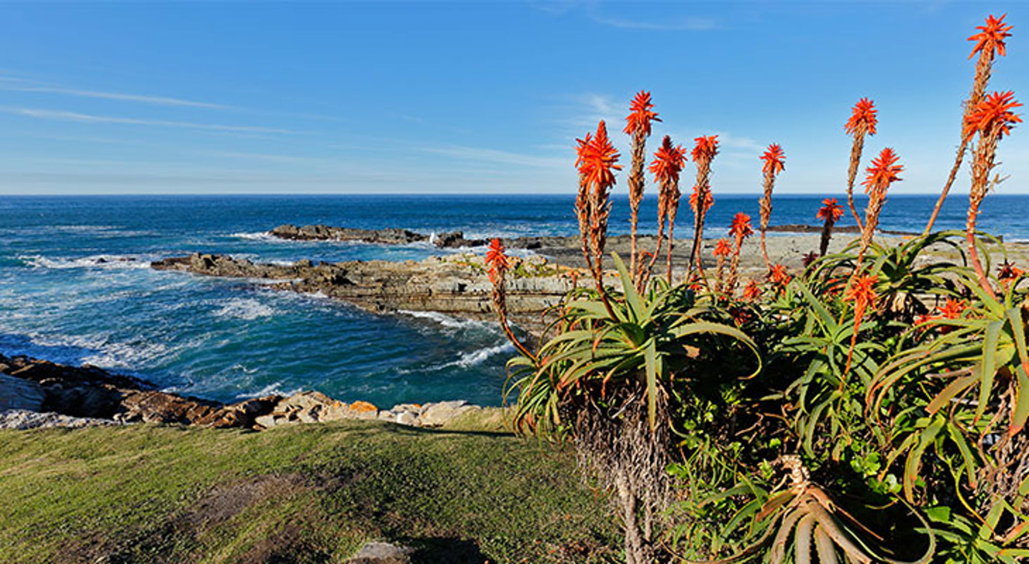 Uitzicht tijdens de Garden Route Uitzicht tijdens de Garden Route