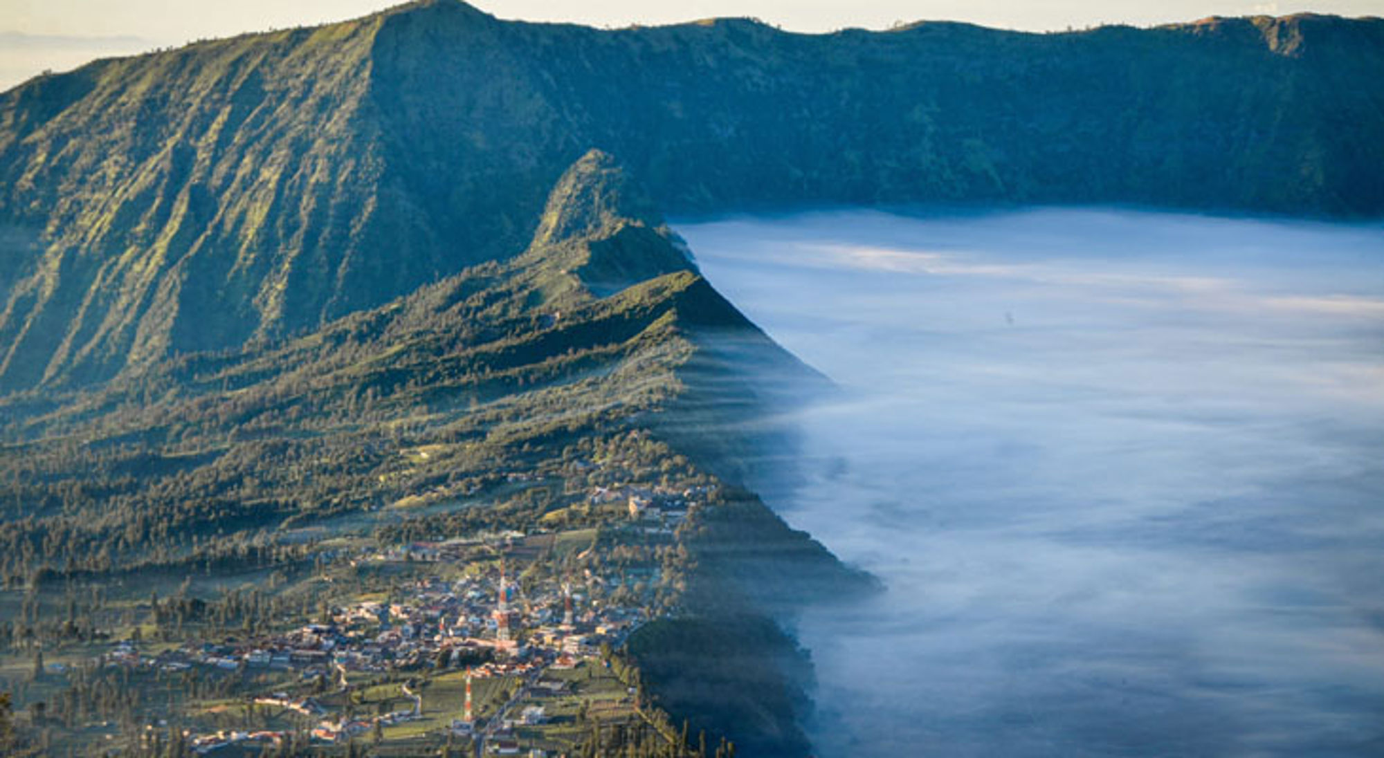 Bromo Vulkaan krater Indonesië Bromo Vulkaan krater Indonesië