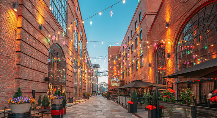 Aker Brygge in Oslo, Noorwegen Aker Brygge in Oslo, Noorwegen