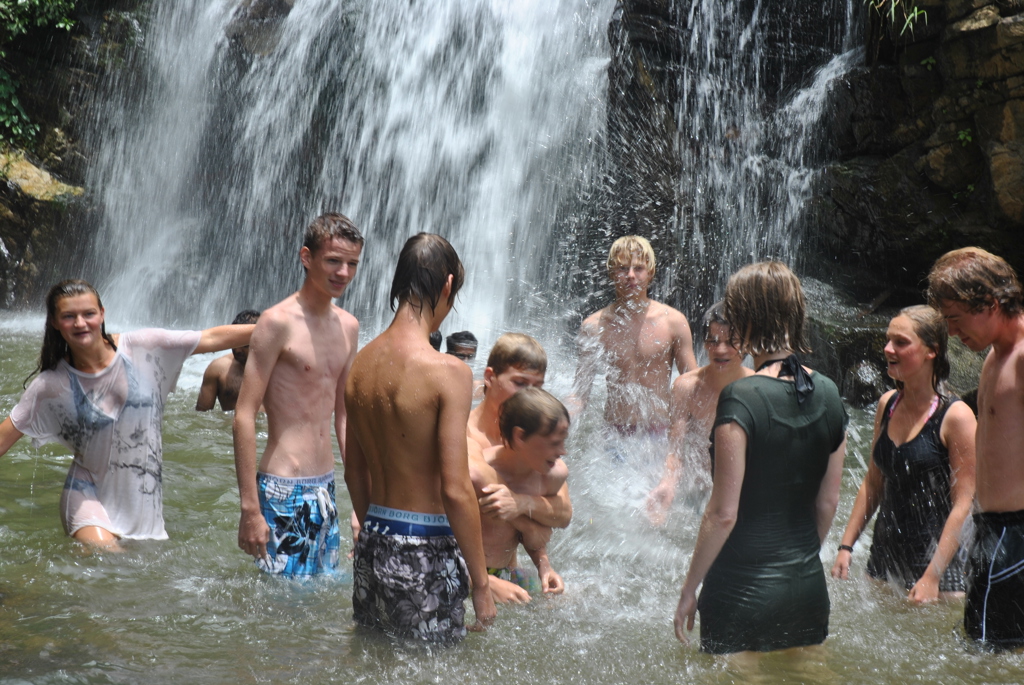 waterval Sri Lanka familieavontuur