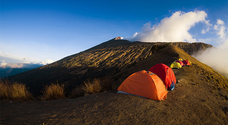 Rinjani-vulkaan Indonesië Rinjani-vulkaan Indonesië