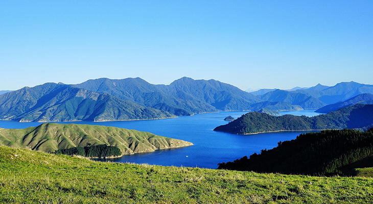 Marlborough Sounds in Nieuw-Zeeland Marlborough Sounds in Nieuw-Zeeland