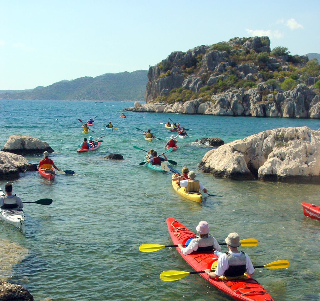 Turkije Kas zeekajakken