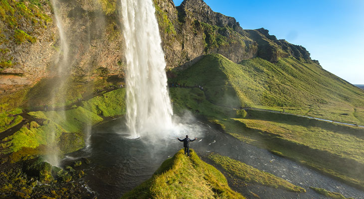 Seljalandsfoss waterval Seljalandsfoss waterval