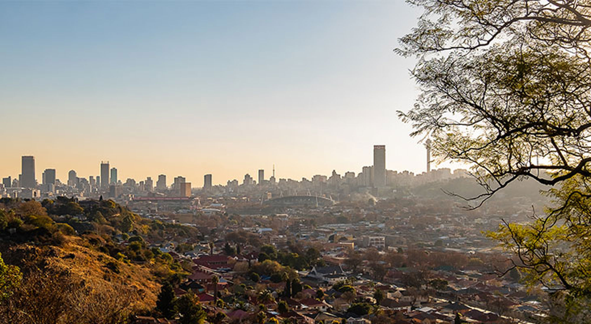 Uitzicht op Johannesburg Uitzicht op Johannesburg