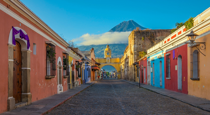 Kleurrijk Antiqua, Guatemala