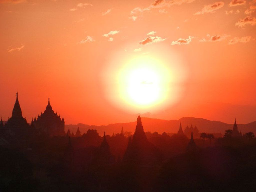 Bagan zonsondergang