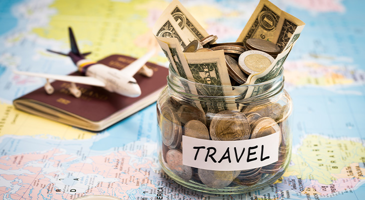 Cadeau voor reiziger geld