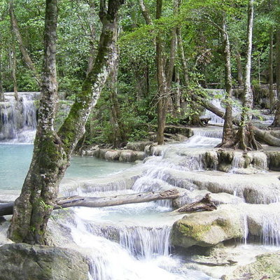Erawan Watervallen en Hellfire Pass