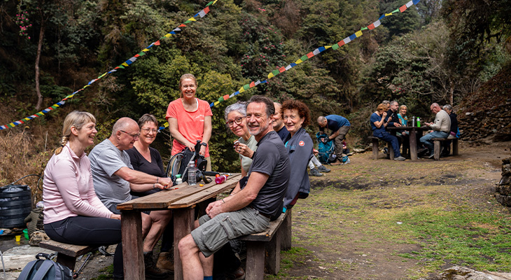 Ghorepani trekking onderweg Ghorepani trekking onderweg