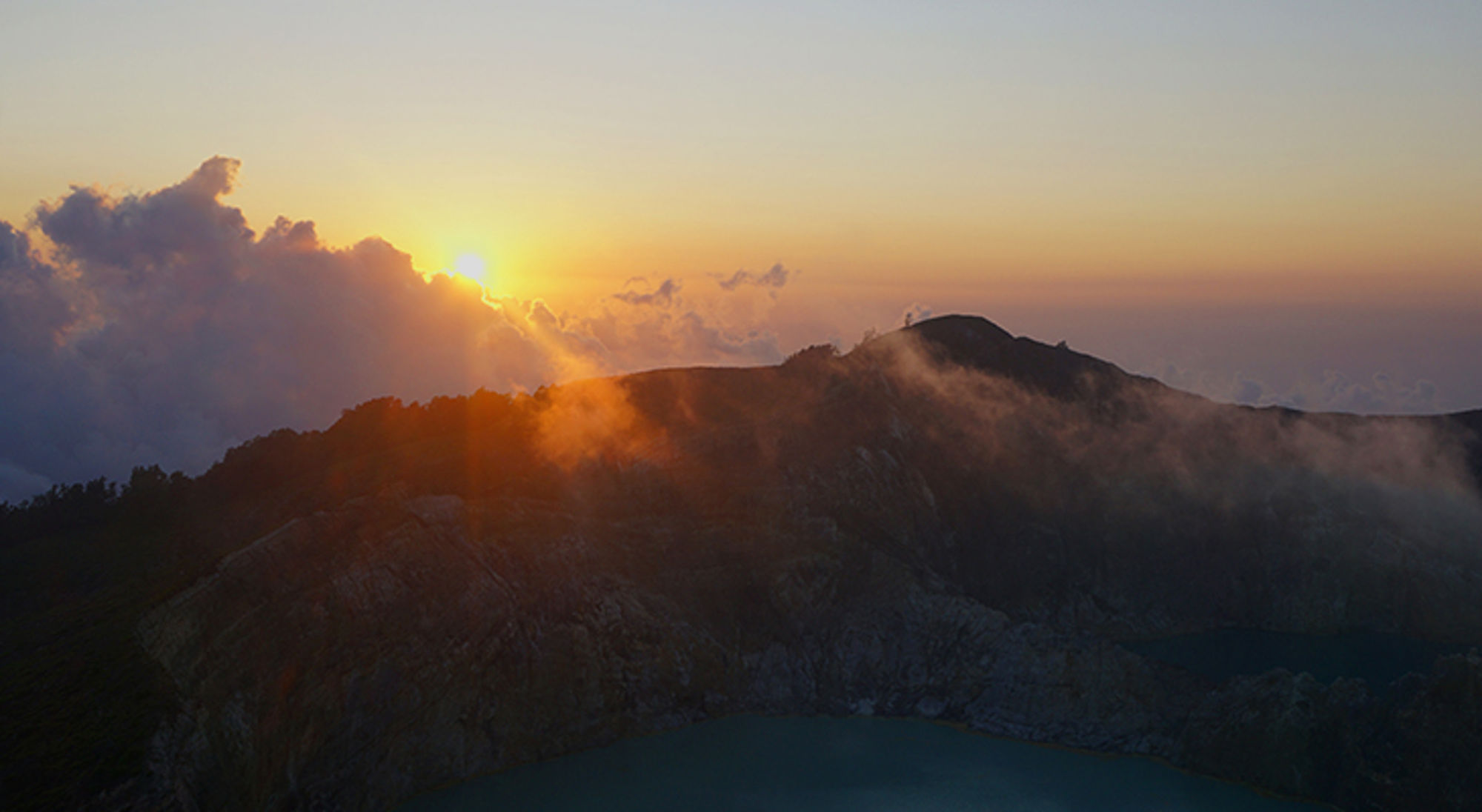 uitzicht vulkaan - flores eiland uitzicht vulkaan - flores eiland
