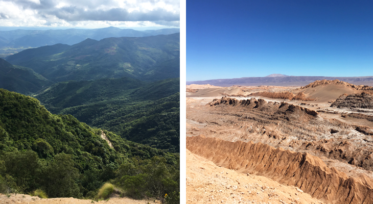 ruige landschappen in Bolivia ruige landschappen in Bolivia