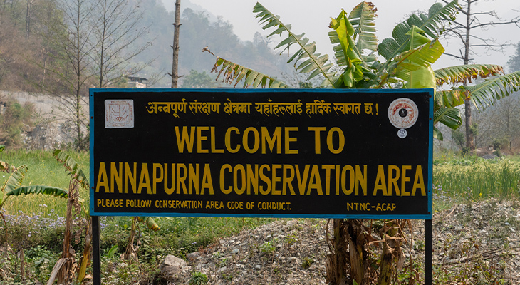 Annapruna gebied Nepal Annapruna gebied Nepal