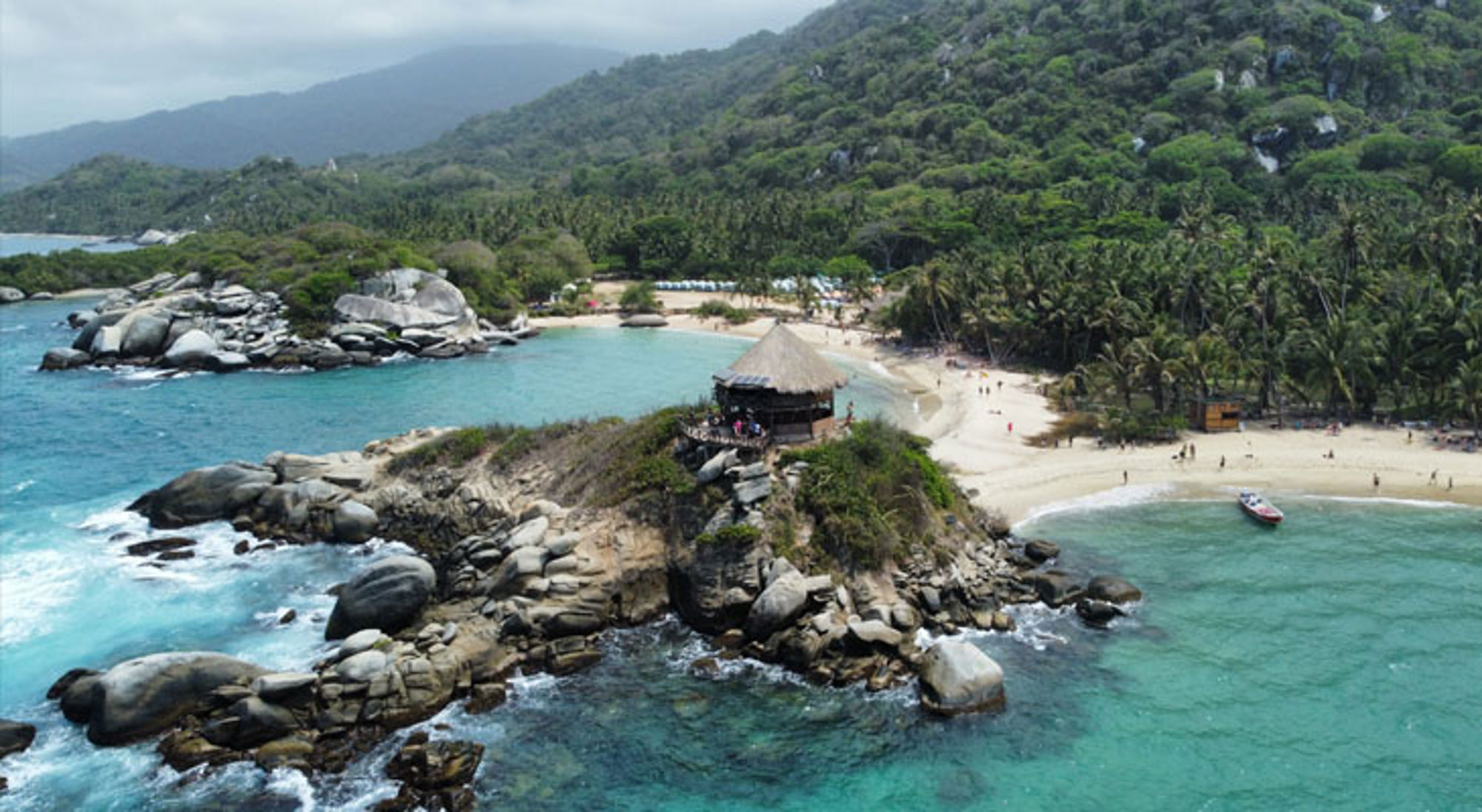 Luchtfoto Tayrona Nationaal Park