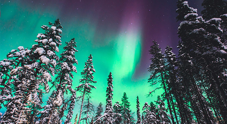 Het Noorderlicht in Lapland