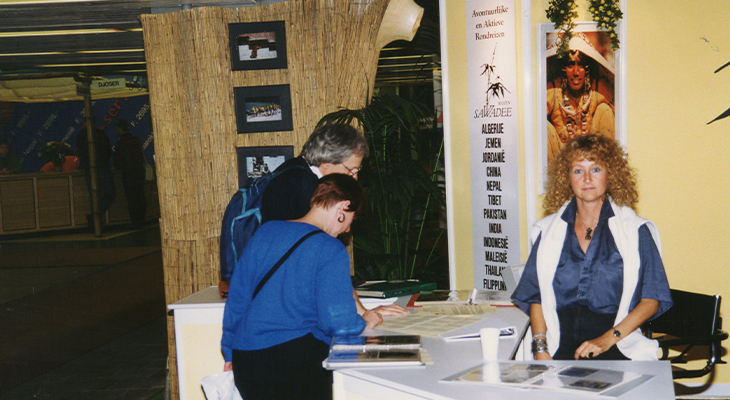 Mieke op de Vakantiebeurs