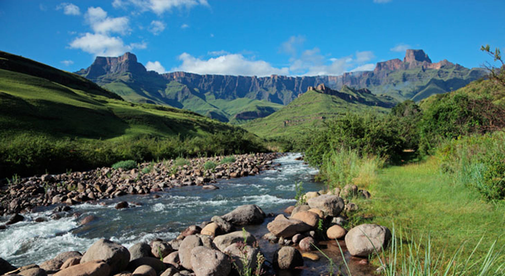 Rivier bij Drakensberg