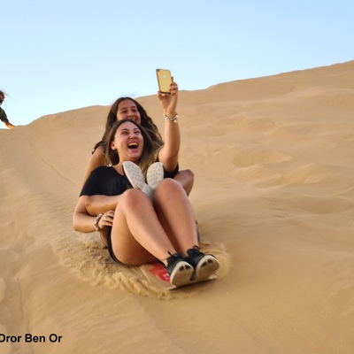 Sandboarden Negev woestijn