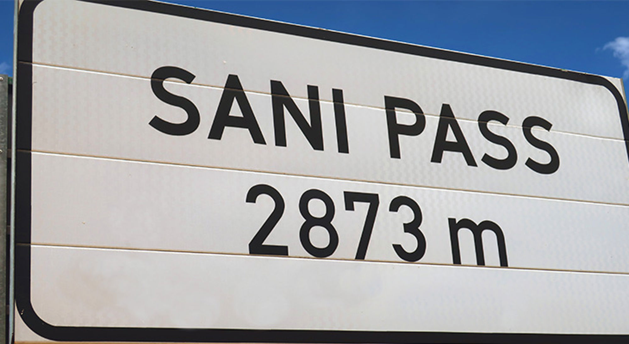Informatiebord van Sani Pass Informatiebord van Sani Pass