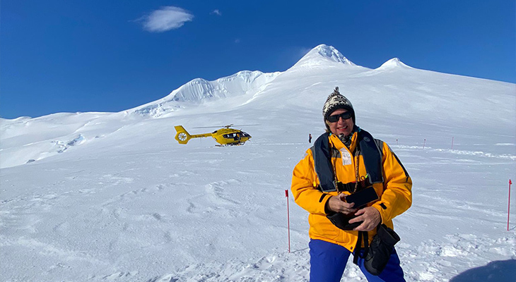 Helilanding Antarctica