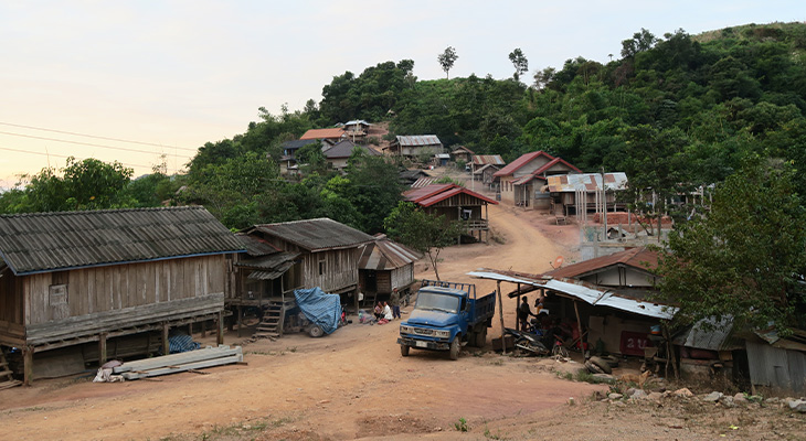 Bergdorpjes Noord-Laos Bergdorpjes Noord-Laos
